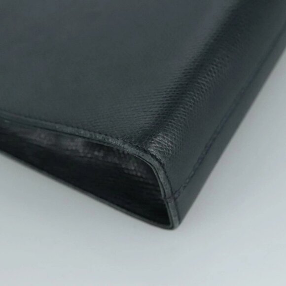 Salvatore Ferragamo Gancini Chain Shoulder Bag Leather Black Auth 105616 - Picture 5 of 16